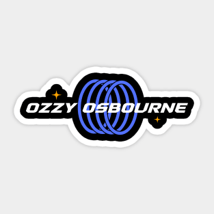 Ozzy Osbourne // Blue Ring Sticker